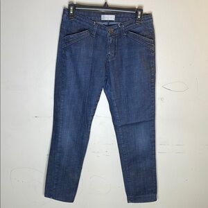 ARISTOCRAT Dark Wash Blue Cotton Blend Skinny Jeans Size 27 ALTERED